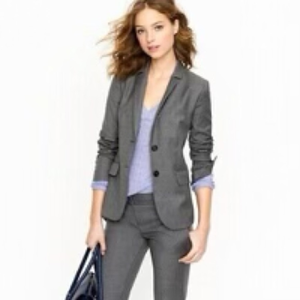 NWT J Crew Super 120’s single button blazer